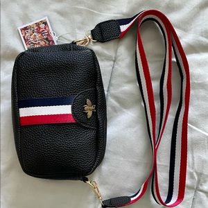 BEE Striped Crossbody